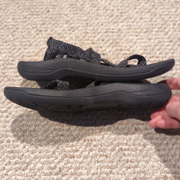 Viakix Sport Sandal Womens Size 6 Black Hiking Outdoor Toe Loop Strappy - Picture 4 of 7